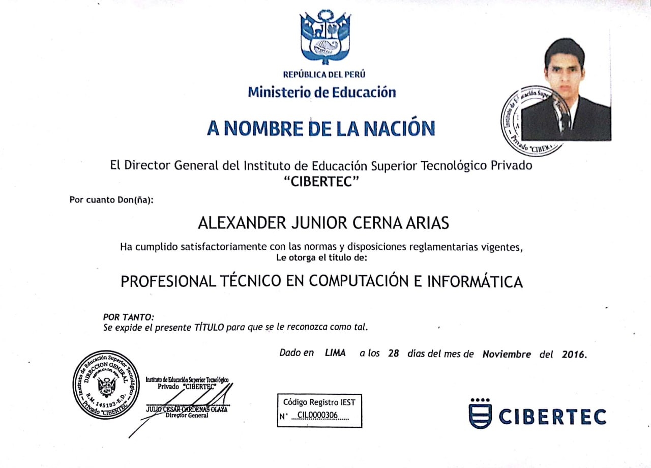 Certificado Titulo